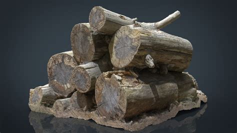 realistic wooden trees